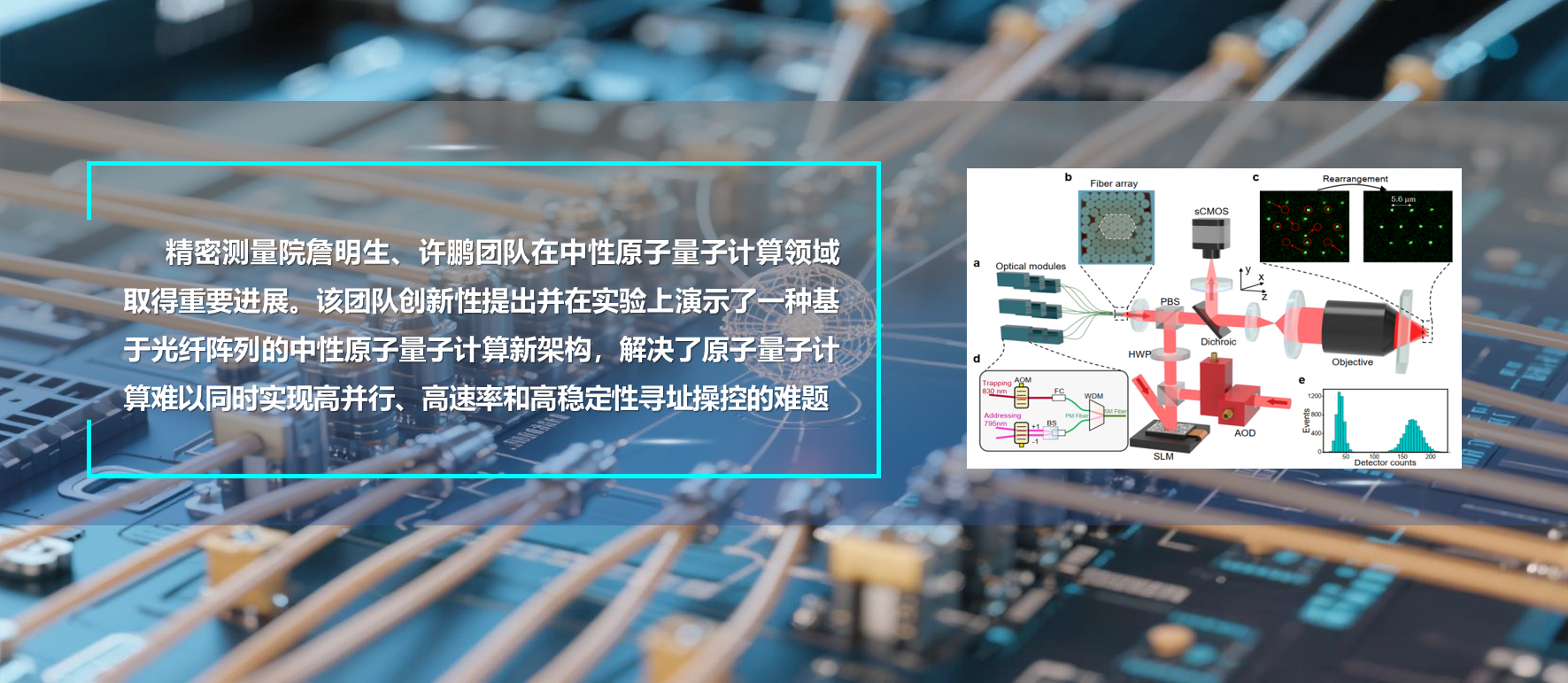 PA真人视讯实现基于光纤阵列的中性原子量子计算新架构